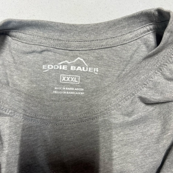 Eddie Bauer Gray T-Shirt XXXL 60%cotton 40%polyester, excellent condition - Picture 1 of 5